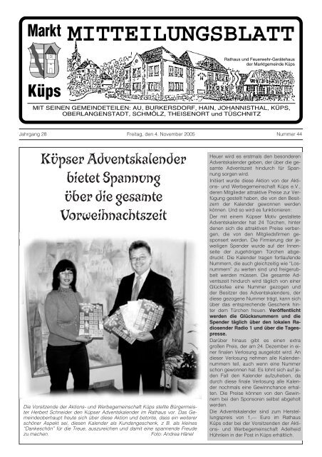 Ausgabe Nr. 44 / 2005 - Markt Küps