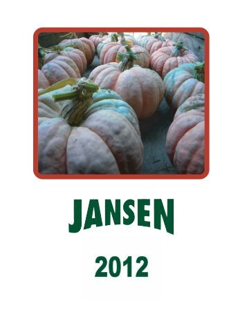 Kürbissamen 2012 Zaadhandel Jansen  B.V. PDF-Datei (72