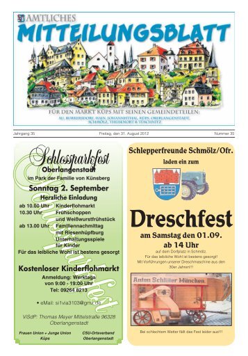 Ausgabe Nr. 35 / 2012 - Markt Küps