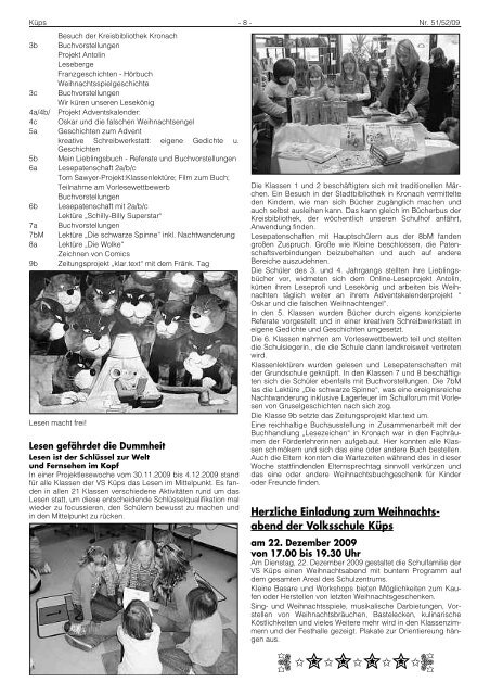 Ausgabe Nr. 51+52 / 2009 - Markt Küps