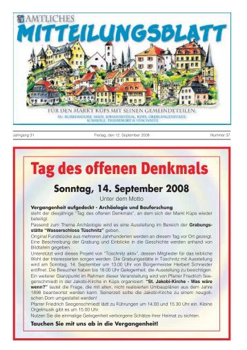 Ausgabe Nr. 37 / 2008 - Markt Küps