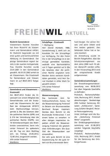 Aktuell 07/12 [PDF, 84.0 KB] - in Freienwil