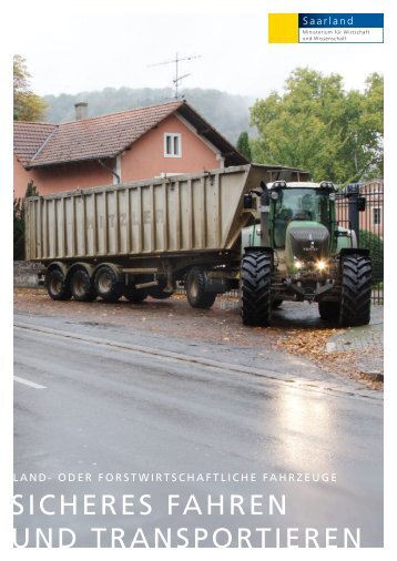 Land- oder forstwirtschaftliche Fahrzeuge - Saarland