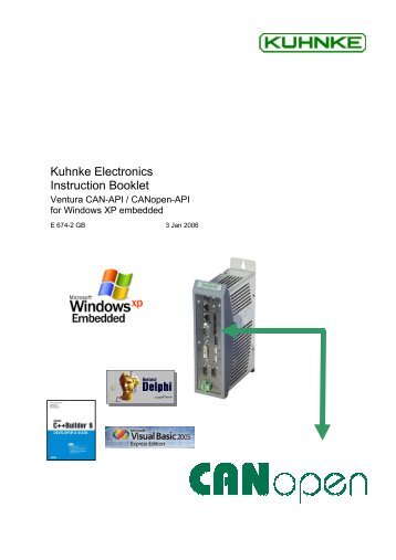 Ventura IPC - CAN-API /  CANopen-API Instruction Manual - Kuhnke