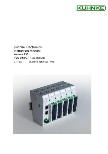 E747GB User Manual Ventura FIO - Kuhnke