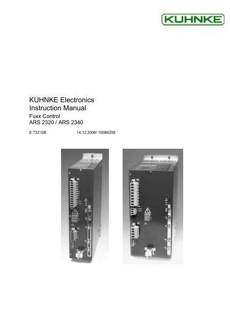 Fuxx Control - ARS 2320 / ARS 2340 Instruction Manual - Kuhnke