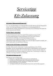 Servicetipp Kfz-Zulassung