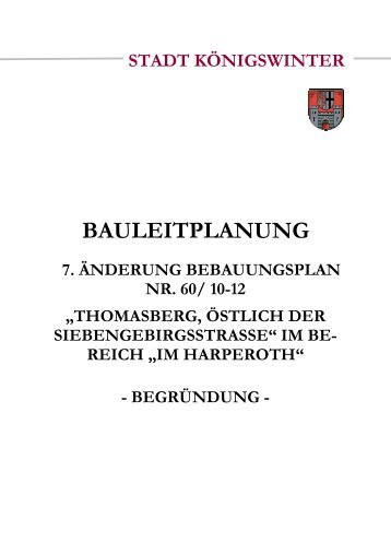 BAULEITPLANUNG - Stadt KÃ¶nigswinter