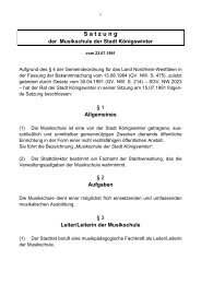 Satzung mit Gebührensätzen - Stadt Königswinter