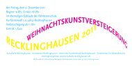 Einladung zur Versteigerung - Kunsthalle Recklinghausen