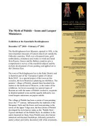 The Myth of Palekh â Icons and Lacquer Miniatures - Kunsthalle ...
