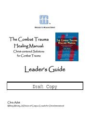 The Combat Trauma Healing Manual: Christ-centered Solutions for Combat Trauma Leaders