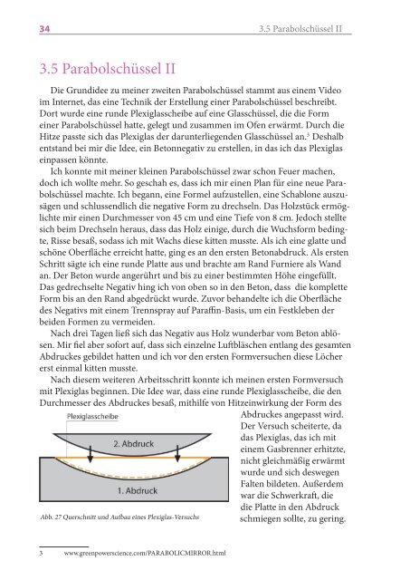 Parabolic Mirror : Parabolspiegel