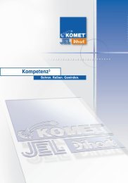 KompetenzÂ³ - Bohren,Reiben,Gewinden - komet group