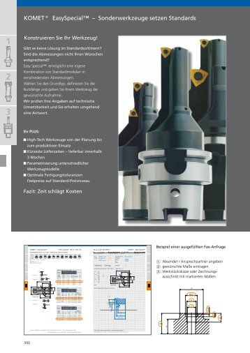 Katalog Bohrungsbearbeitung Kapitel Easy Special - komet group