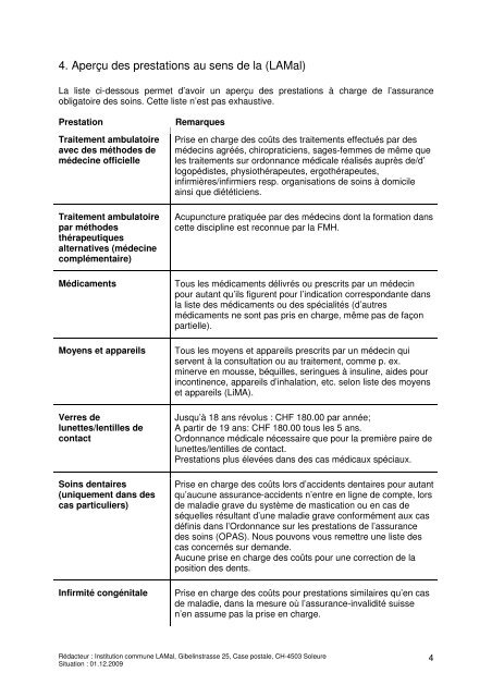 Entraide en prestations en Suisse Fiche d'information destinée aux ...