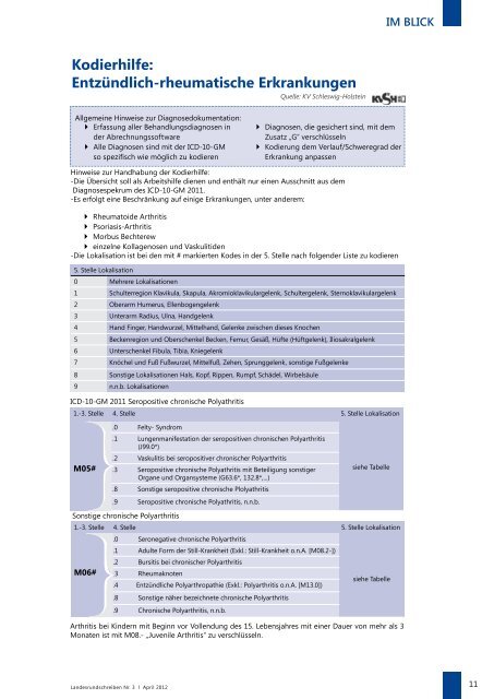 Rheumatische Erkrankungen (pdf - 149 kB) - KVHB