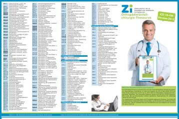 Orthopädie/Unfall- chirurgie-Thesaurus ICD-10-GM Version ... - KVHH