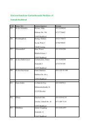 Kreisverband der Gartenfreunde Meißen e.V.