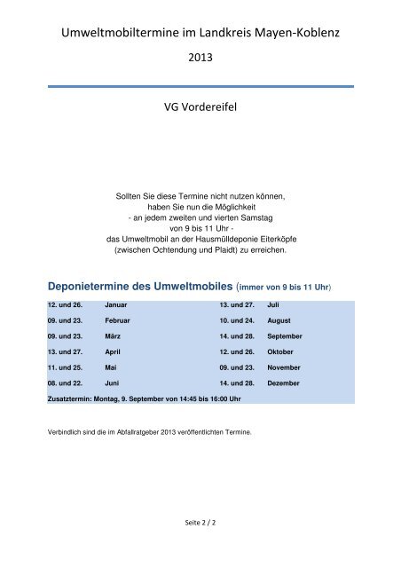 VG Vordereifel - Kreisverwaltung Mayen Koblenz