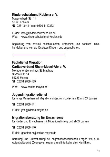 HILFE BEI BEZIEHUNGSGEWALT - Kreisverwaltung Mayen Koblenz