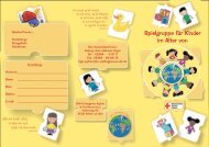 Flyer Spielgruppe für Kinder - DRK-Kreisverband Recklinghausen