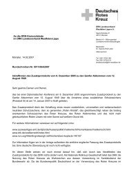 Rundschreiben DRK Landesverband Westf.-Lippe vom 14. 02