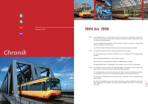 Verbundbericht 2004 - KVV - Karlsruher Verkehrsverbund