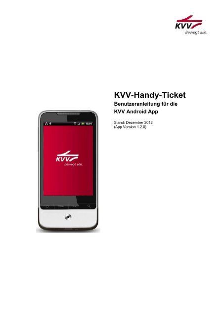 KVV-Handy-Ticket - KVV - Karlsruher Verkehrsverbund