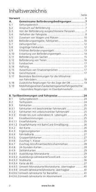 Gemeinschaftstarif - KVV - Karlsruher Verkehrsverbund