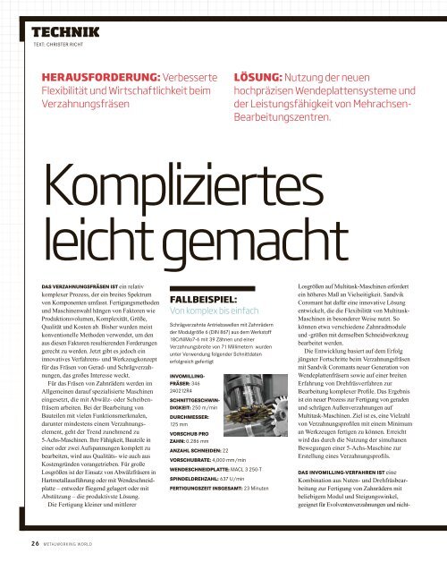 Metalworking World 2/2012 - Sandvik Coromant