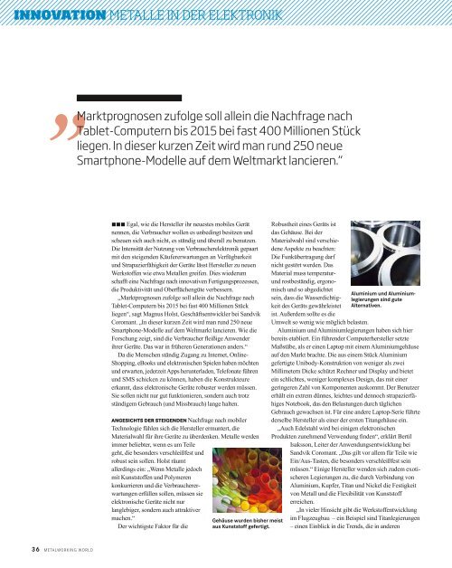 Metalworking World 2/2012 - Sandvik Coromant