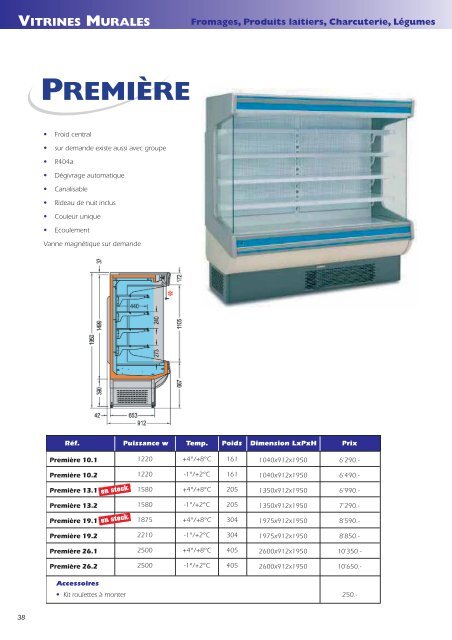 ARMOIRES INOX GN 2/1 - Froid 2000