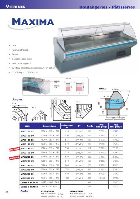 ARMOIRES INOX GN 2/1 - Froid 2000