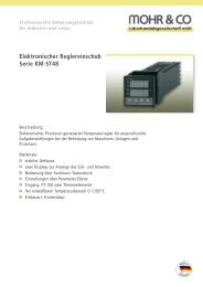 Elektronischer Reglereinschub Serie KM-ST48