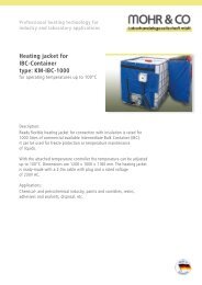 Heating jacket for IBC-Container type: KM-IBC-1000