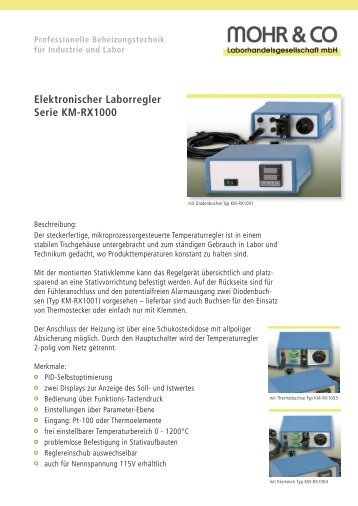 Elektronischer Laborregler Serie KM-RX1000