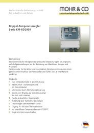 Doppel-Temperaturregler Serie KM-RD2000