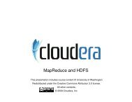 MapReduce and HDFS - Cloudera