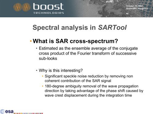 ASAR Practical 1: SAR Processing and Analyses Tools