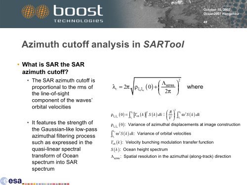 ASAR Practical 1: SAR Processing and Analyses Tools