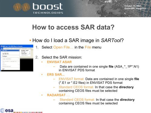 ASAR Practical 1: SAR Processing and Analyses Tools