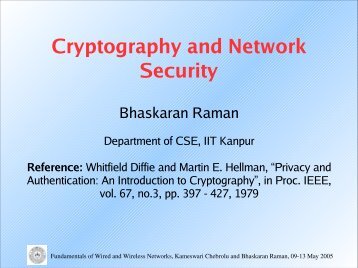 Cryptography and Network Security - Department of Computer ...