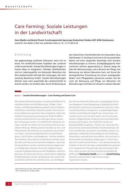 Download PDF - Agrarforschung Schweiz