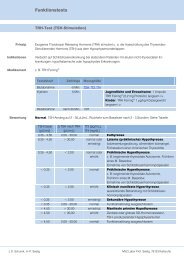 TRH-Test (TSH-Stimulation) - Labor Prof. Seelig