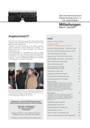 Mitteilungen / Heft 47 / Juni 2007 (PDF) - Dokumentationszentrum ...