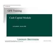 GFS Training Cash Capital Module - Jenner & Block