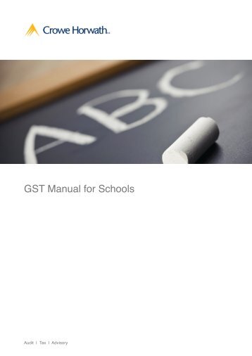T_Extract-GST-Manual-for-Schools - Crowe Horwath International