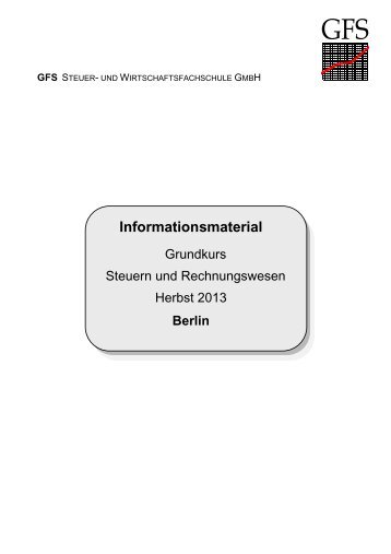 Informationsmaterial - GFS-Berlin