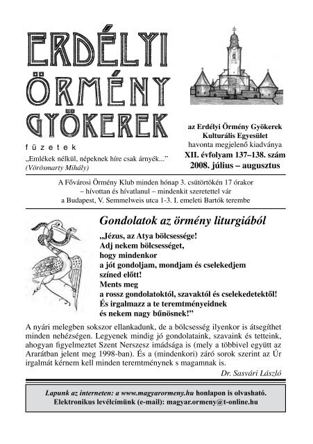 Örmény kultúra hete 2008 - EPA